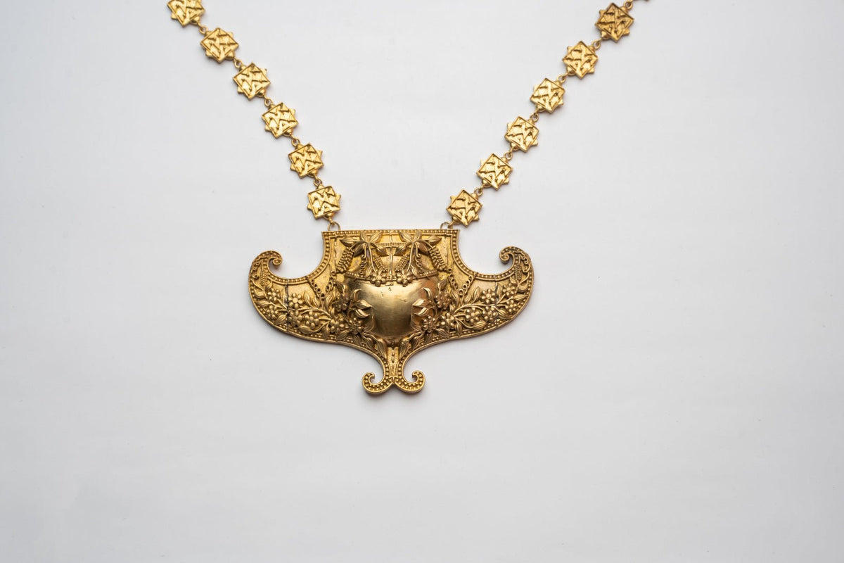 Anki Bunki Aditi – Silva- Gold Brass Necklace - CiceroniNeckpieceAnki Bunki