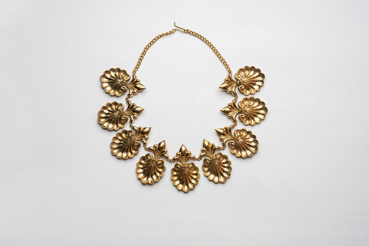 Anki Bunki Aditi – Tarashi- Gold Brass Necklace Set - CiceroniNecklace SetAnki Bunki