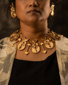 Anki Bunki Aditi – Uma- Gold Brass Necklace Set - CiceroniNecklace SetAnki Bunki