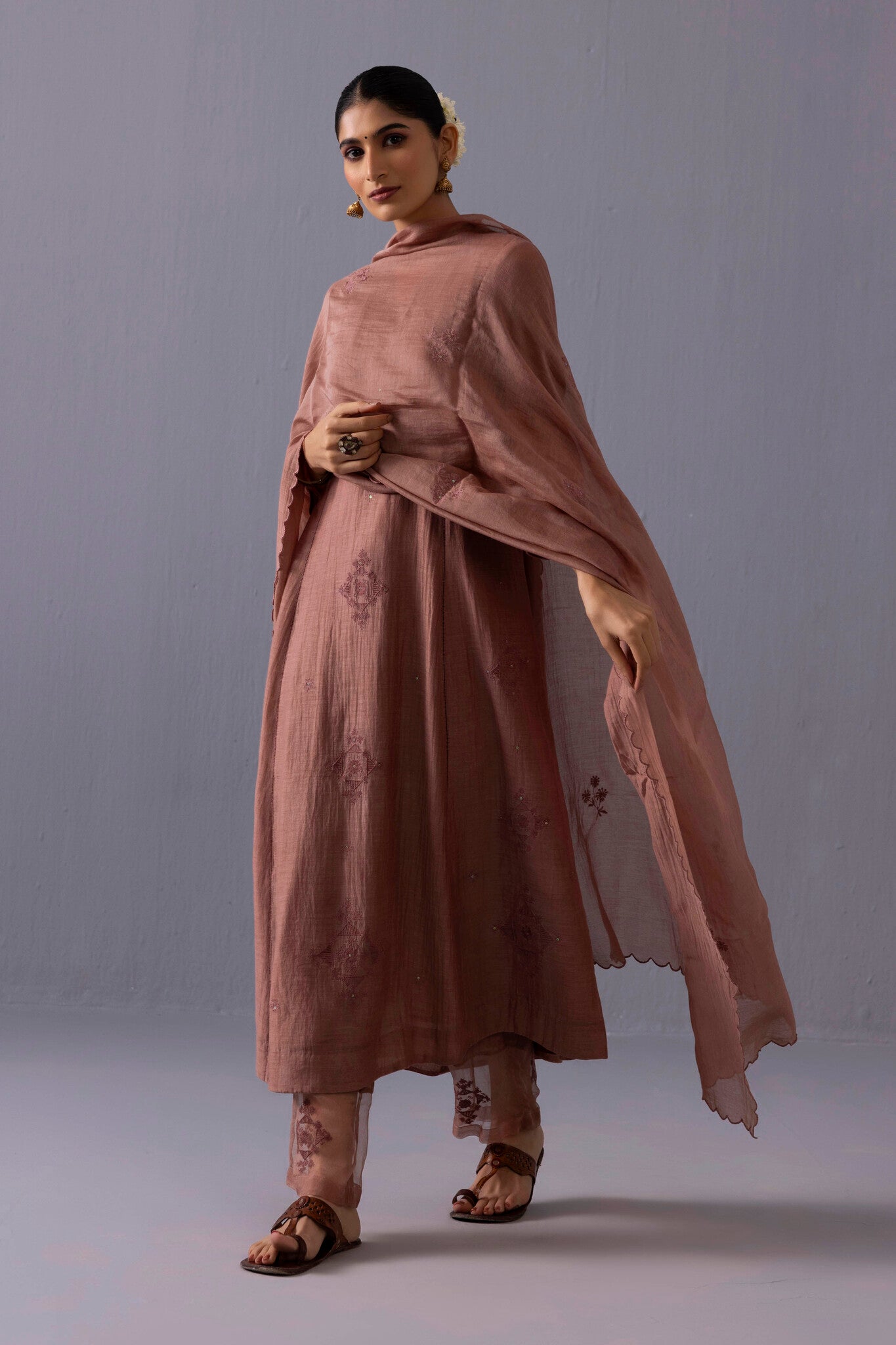 Ankita Kurta Set - Brown - CiceroniKurta SetsLabel Shreya Sharma