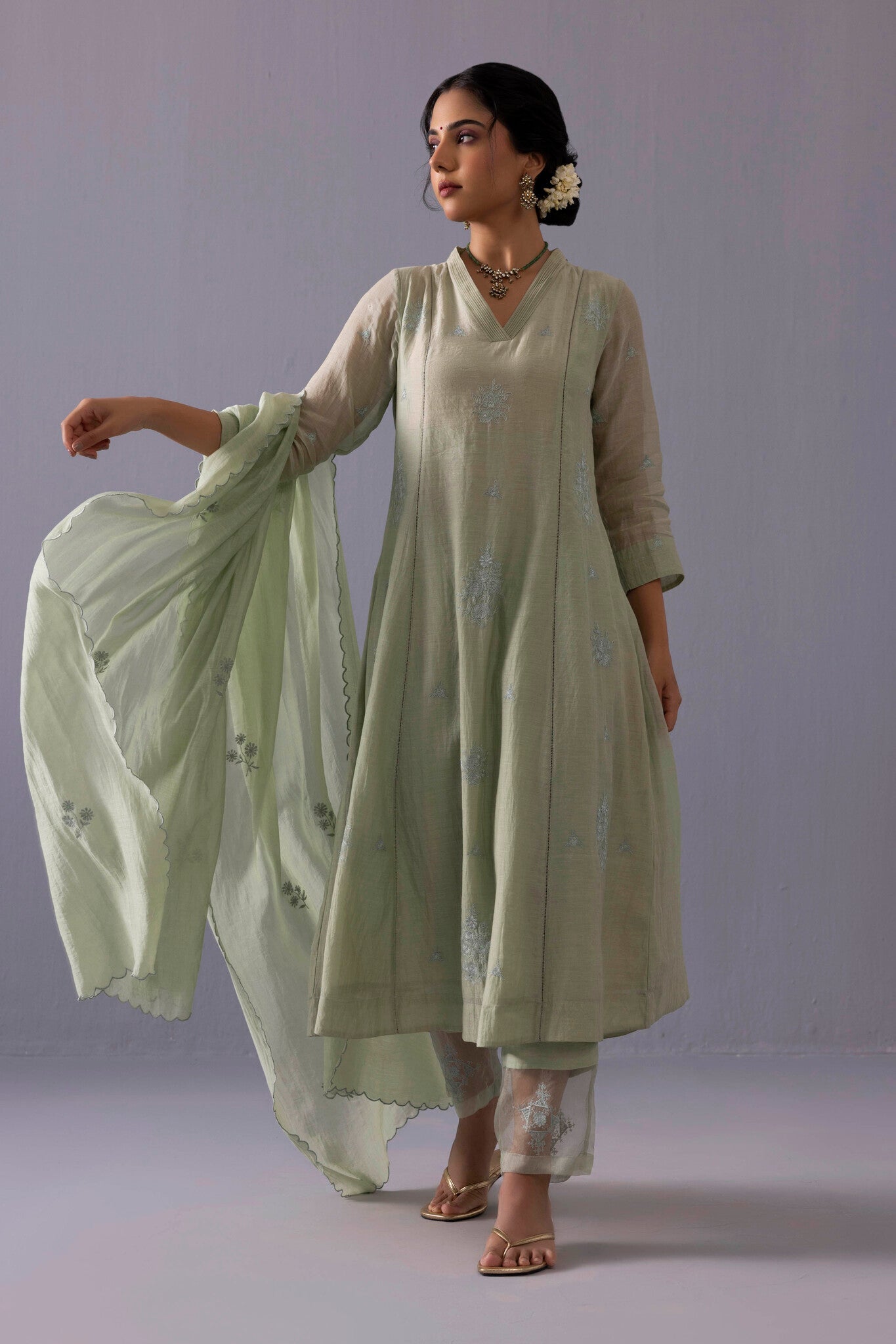 Ankita Kurta Set - Green - CiceroniKurta SetsLabel Shreya Sharma