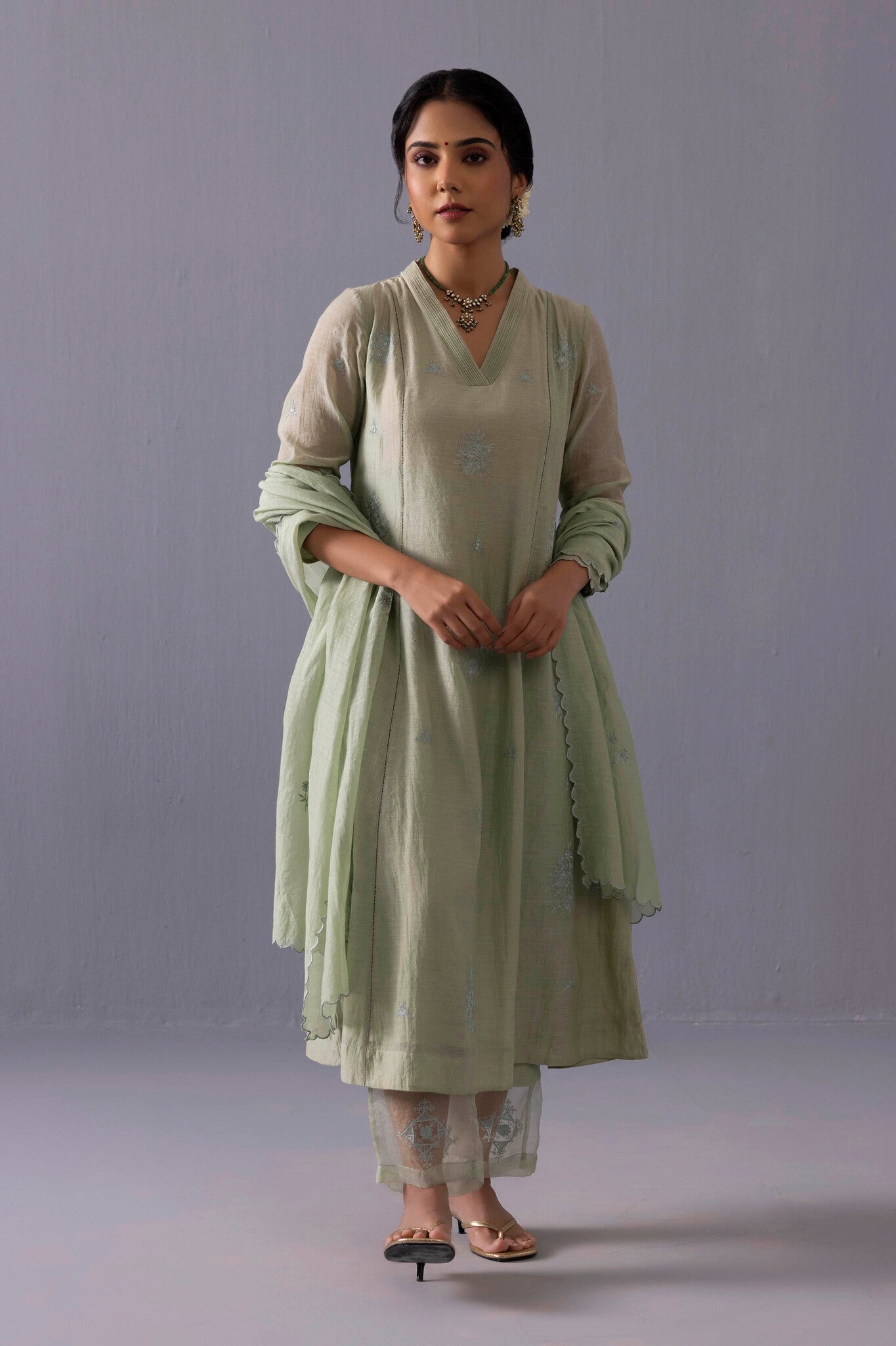 Ankita Kurta Set - Green - CiceroniKurta SetsLabel Shreya Sharma