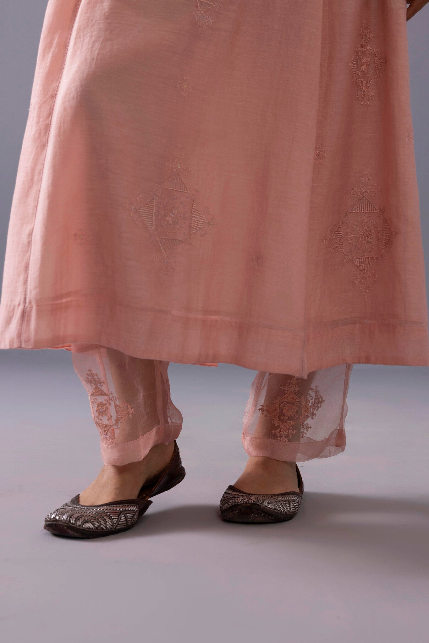 Ankita Kurta Set - Powder Pink - CiceroniKurta SetsLabel Shreya Sharma
