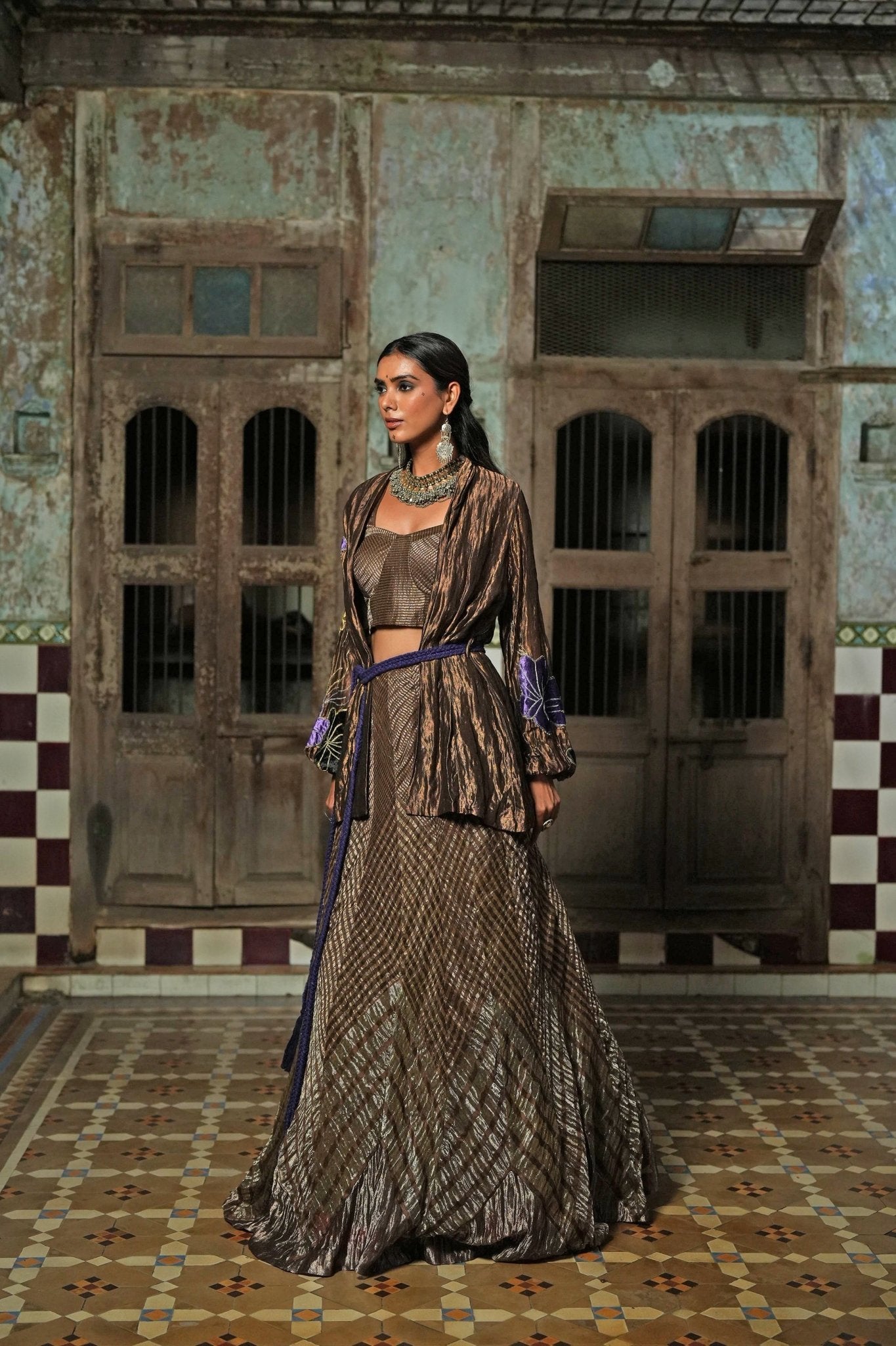 Antara Bustier and Skirt - CiceroniLehenga SetChambray & Co.