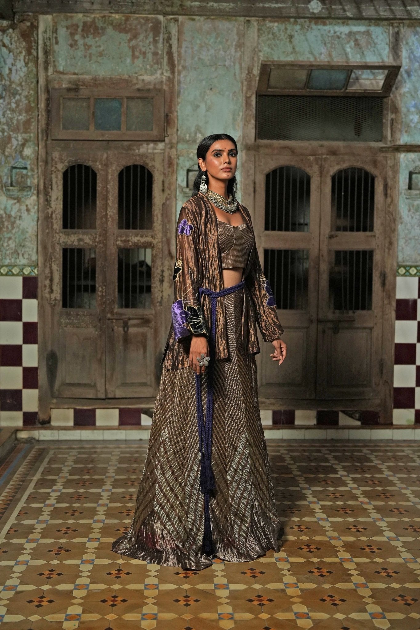 Antara Bustier and Skirt - CiceroniLehenga SetChambray & Co.