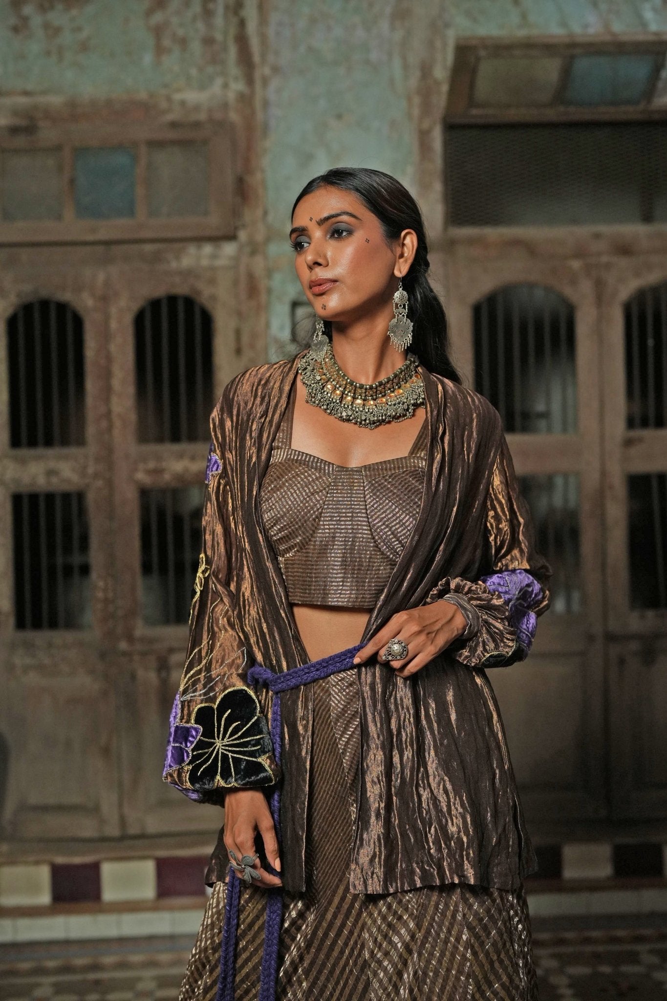 Antara Bustier and Skirt - CiceroniLehenga SetChambray & Co.