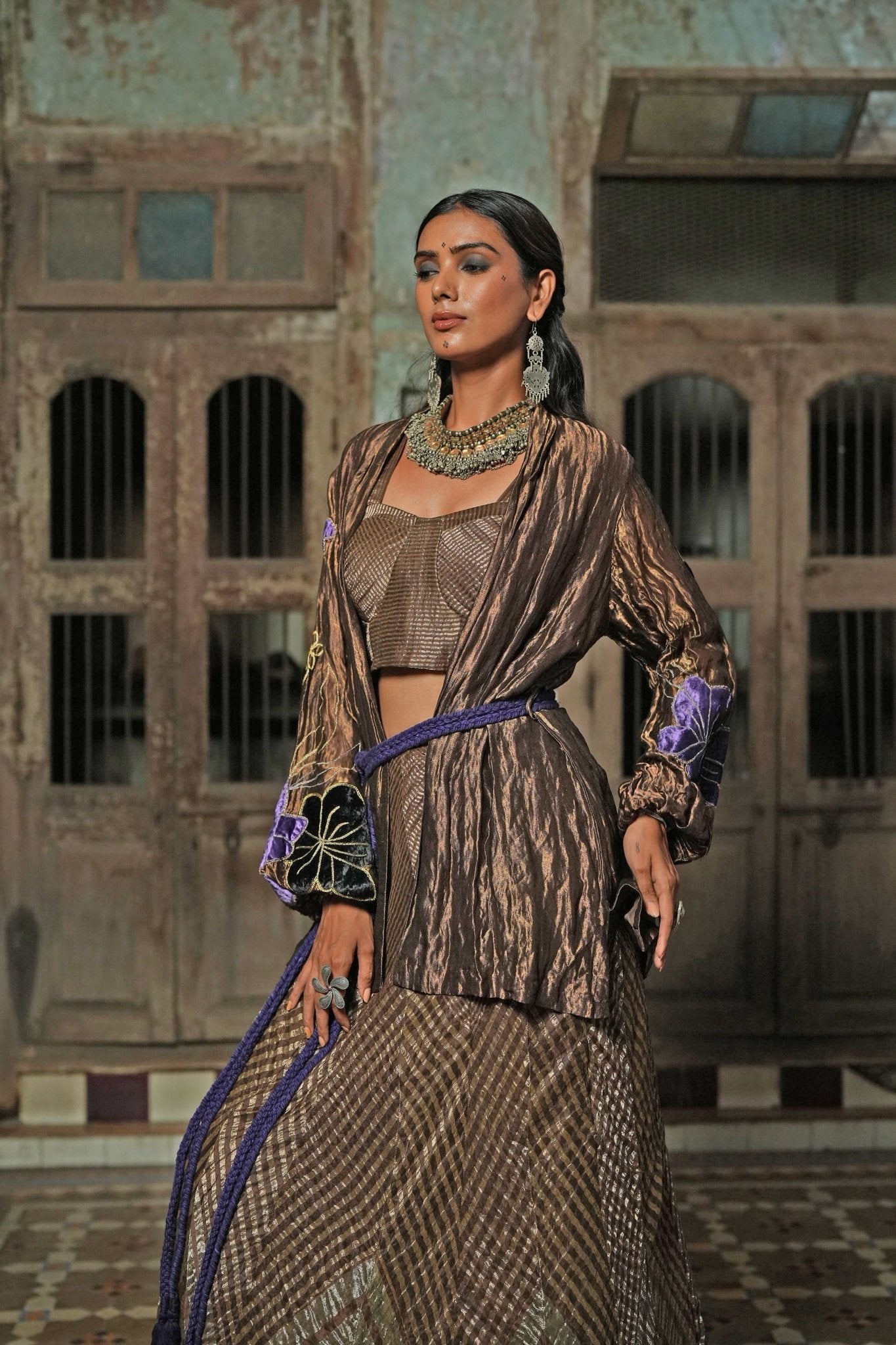 Antara Bustier and Skirt - CiceroniLehenga SetChambray & Co.