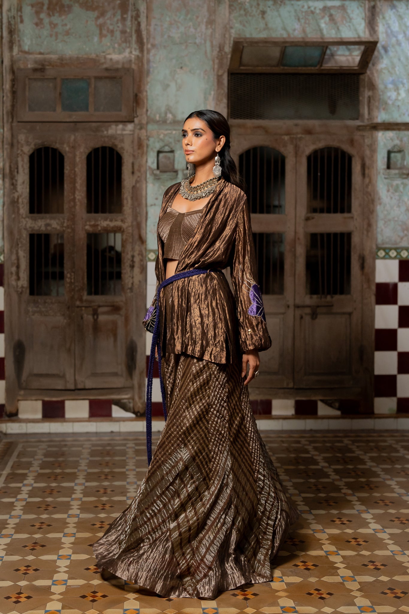 Antara Bustier and Skirt - CiceroniLehenga SetChambray &amp; Co.