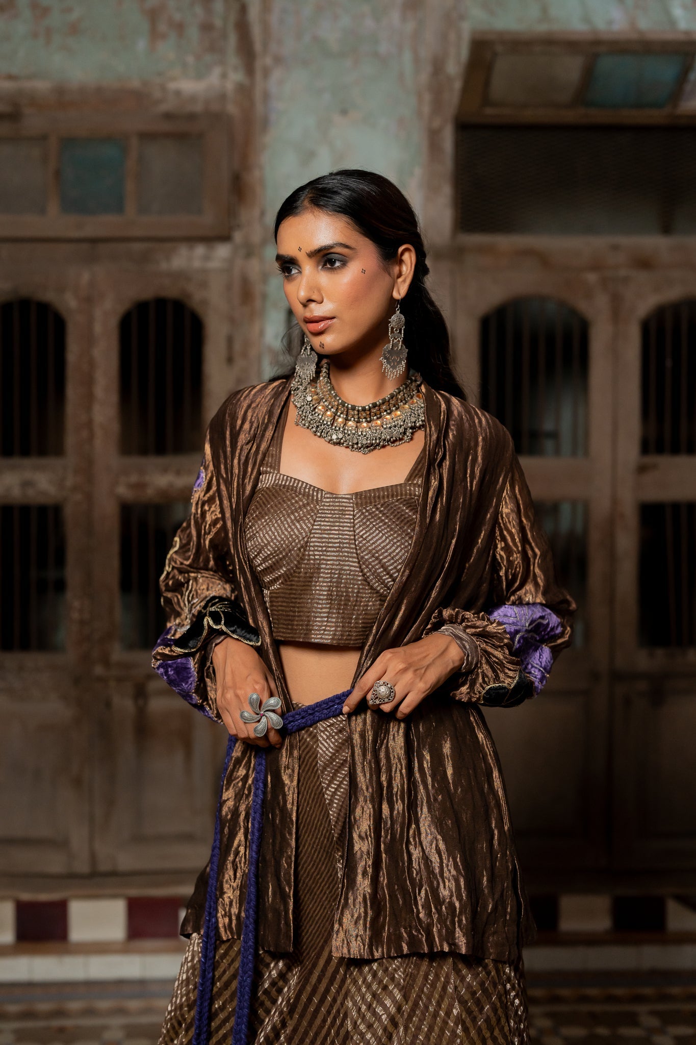 Antara Bustier and Skirt - CiceroniLehenga SetChambray &amp; Co.