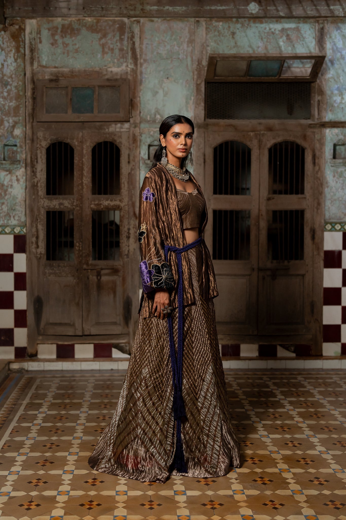 Antara Bustier and Skirt - CiceroniLehenga SetChambray & Co.