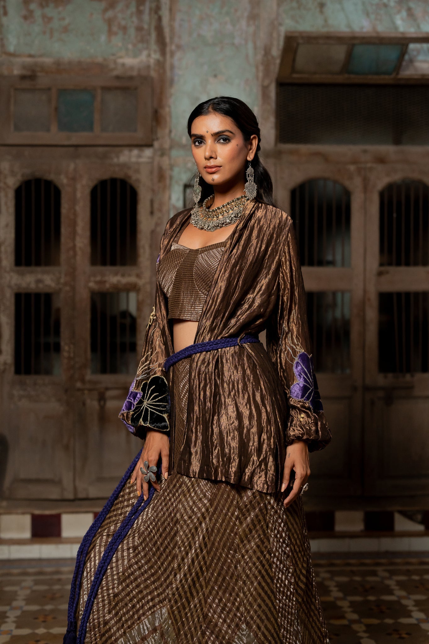 Antara Bustier and Skirt - CiceroniLehenga SetChambray &amp; Co.