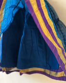 Aparajita Blue Gold Checks Infant Tiered Festive Dress - CiceroniDressesLove The World Today