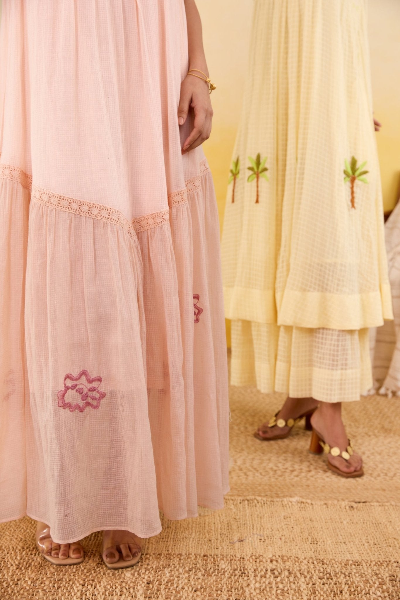 Apricot Bloom Dress - CiceroniDressesTaro