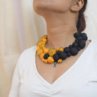 Aranya Neckpiece - Yellow & Black - CiceroniNecklacePaulami