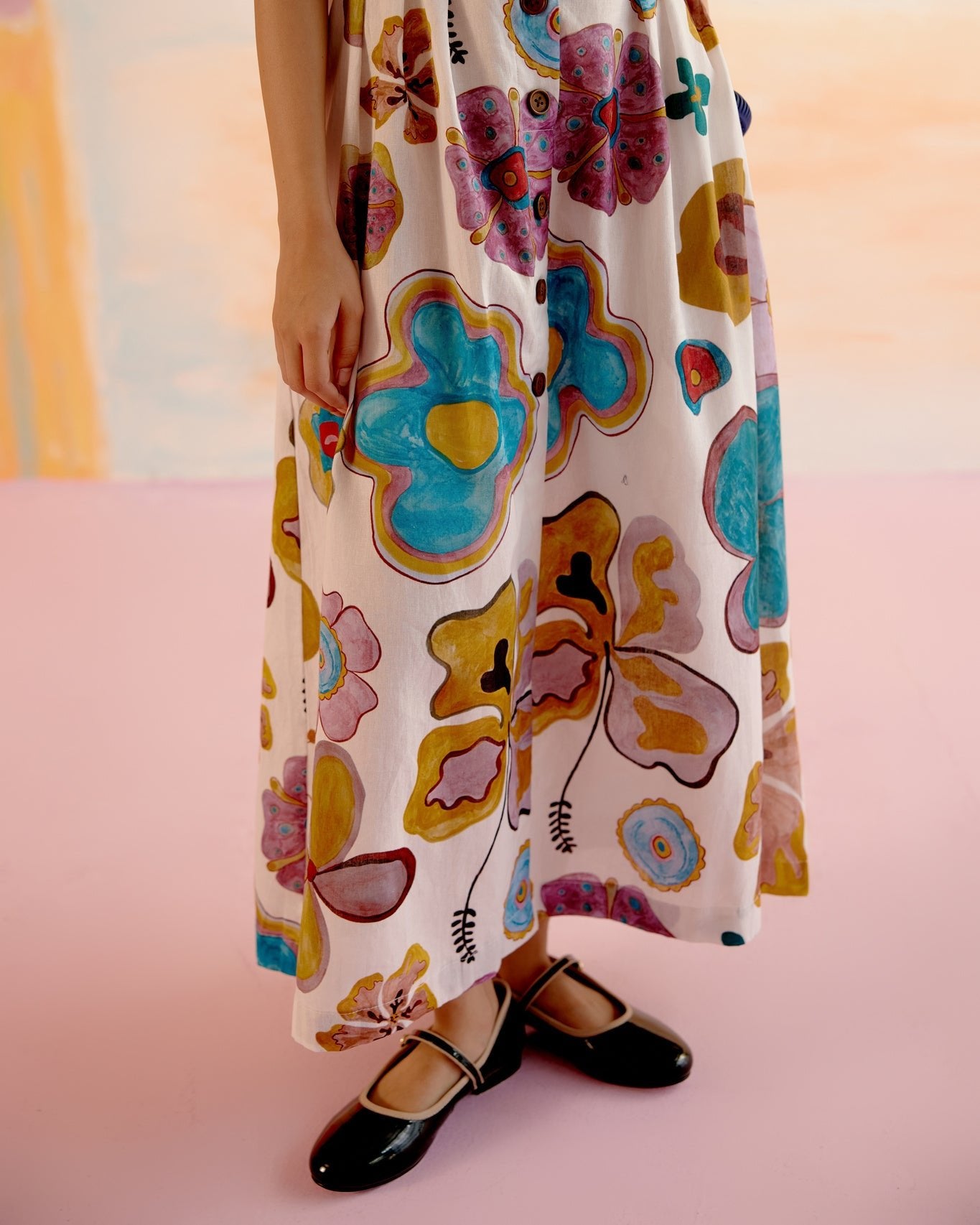 Art Set in Joy of Life Print - CiceroniSkirt SetHappi Space