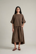 As of Now Set - Cocoa - CiceroniSkirt SetPaeony