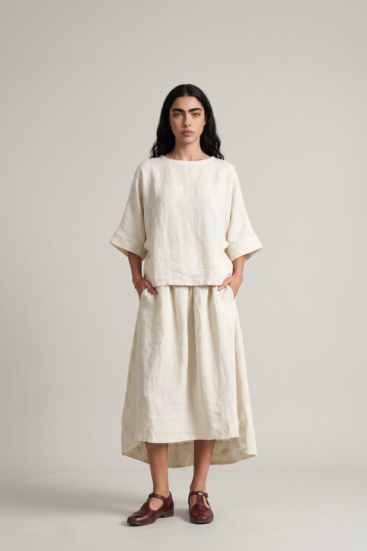As of Now Set - Ivory - CiceroniSkirt SetPaeony