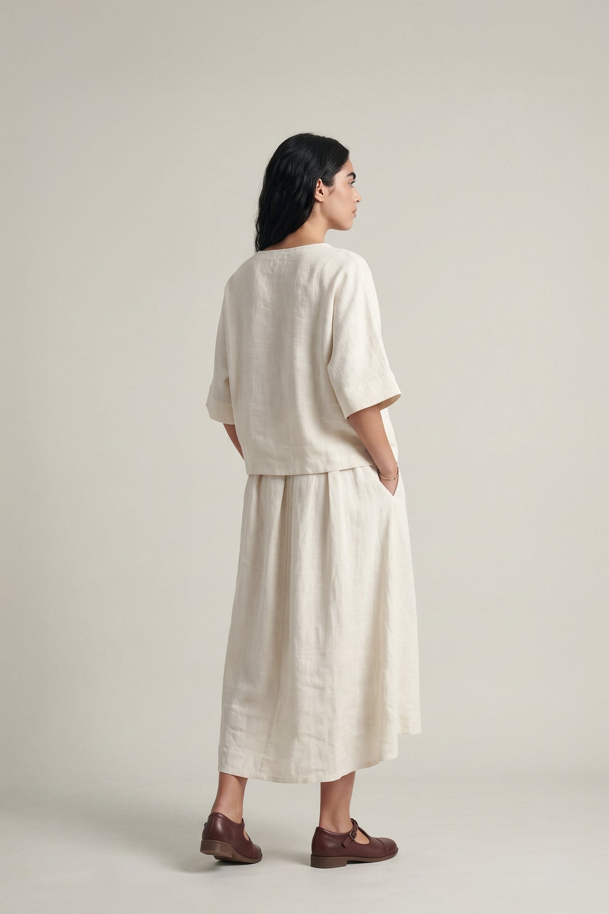 As of Now Set - Ivory - CiceroniSkirt SetPaeony
