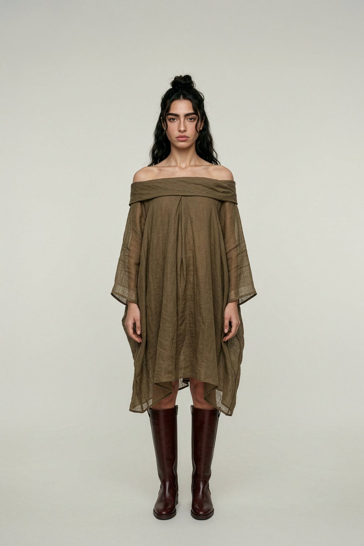 As you Like - 3 Way Style Dress in Cocoa - CiceroniDressesPaeony