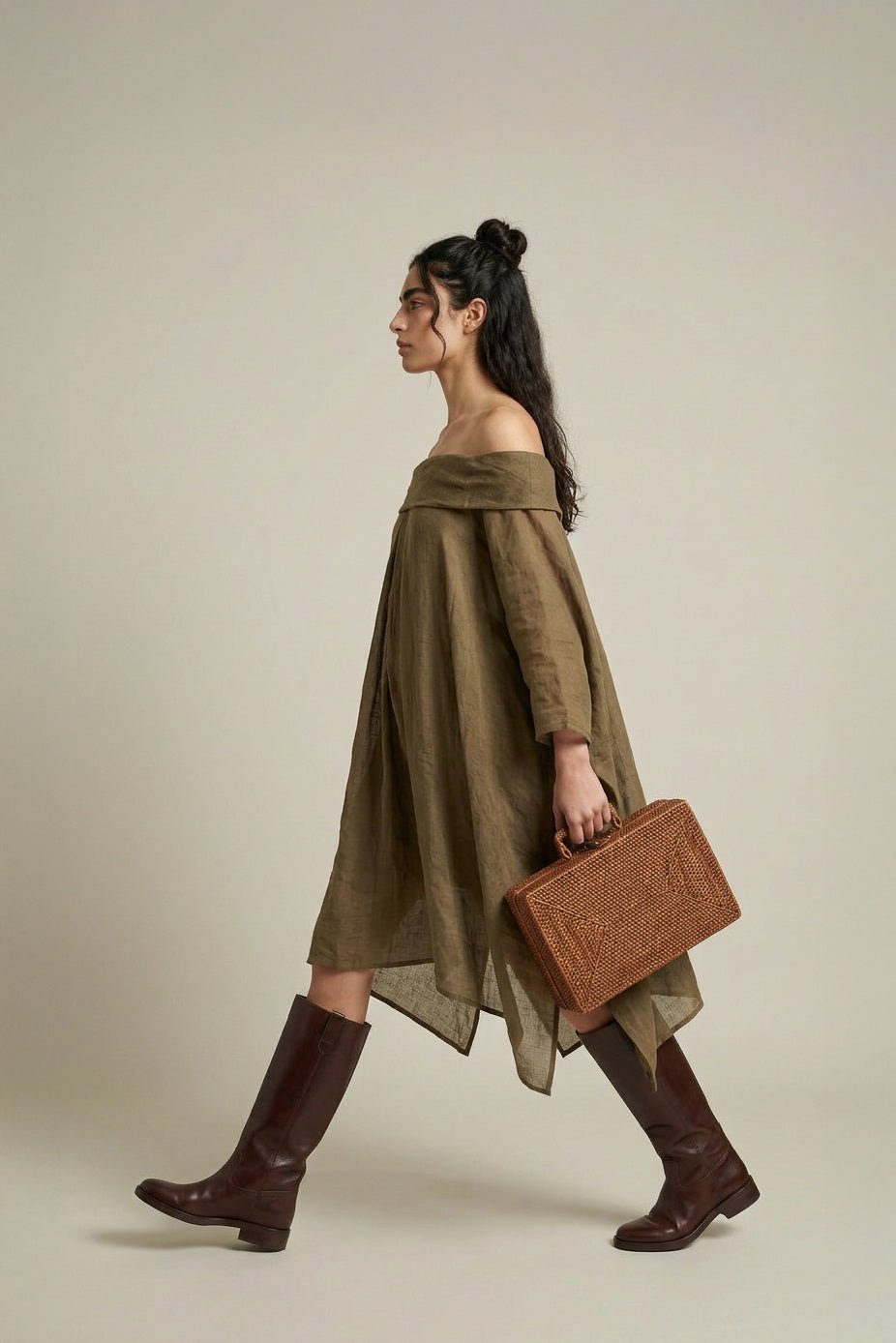 As you Like - 3 Way Style Dress in Cocoa - CiceroniDressesPaeony
