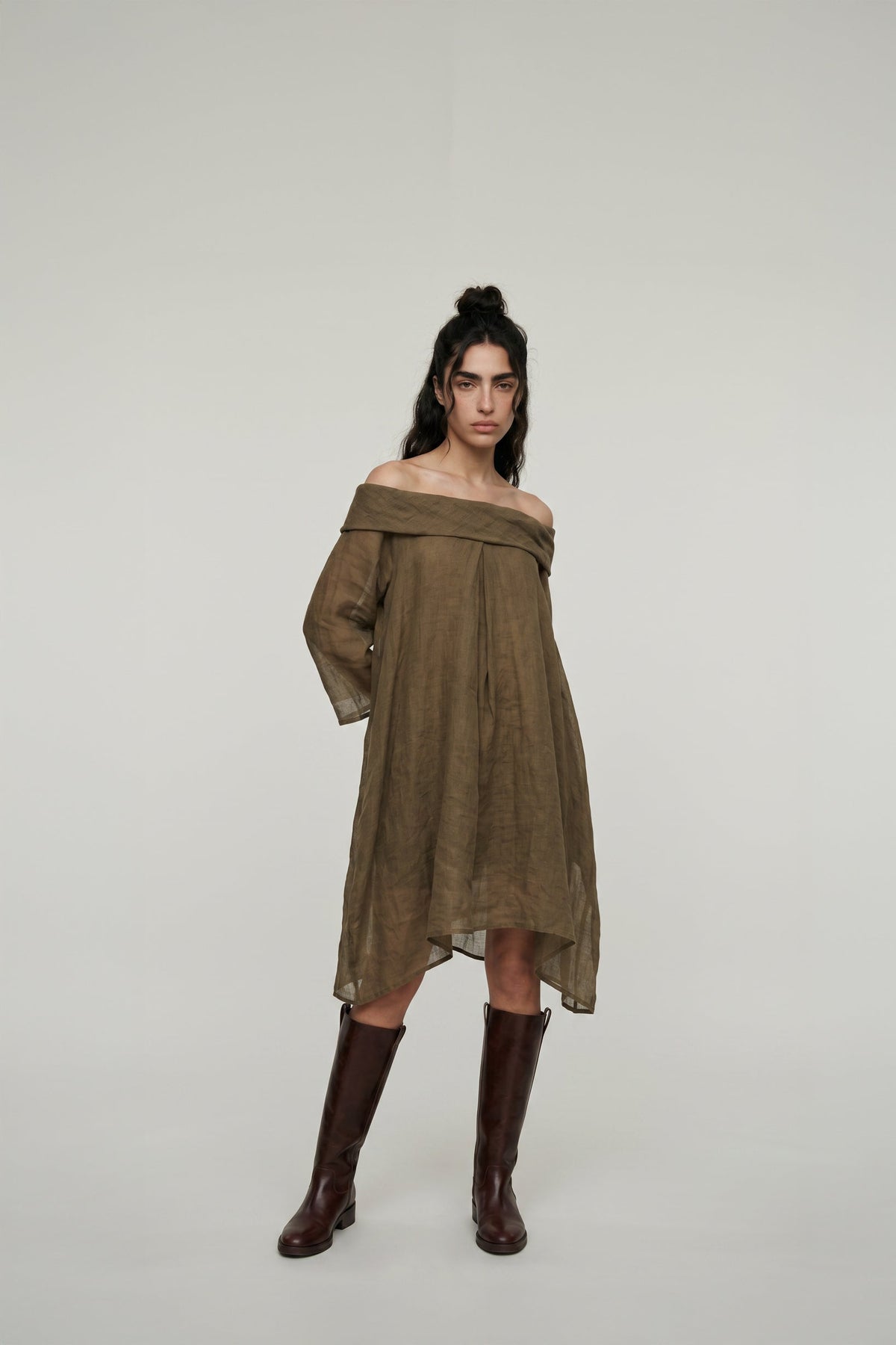 As you Like - 3 Way Style Dress in Cocoa - CiceroniDressesPaeony