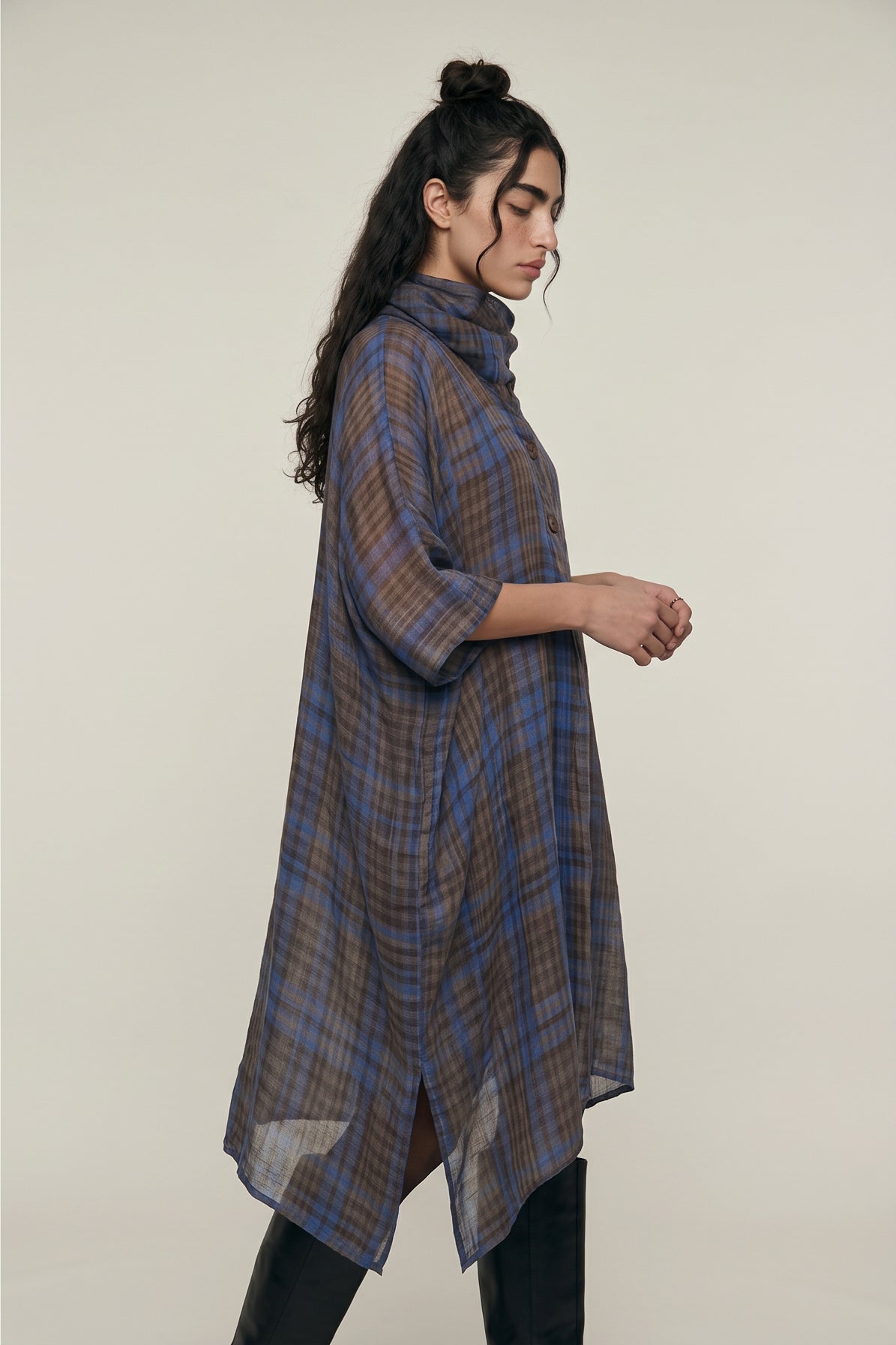 As you Like - 3 Way Style Dress in Mocha Weave - CiceroniDressesPaeony