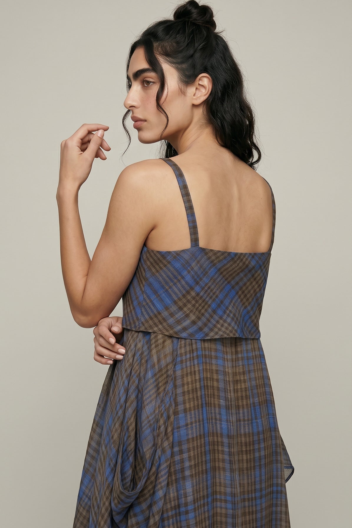 As you Like - 3 Way Style Dress in Mocha Weave - CiceroniDressesPaeony