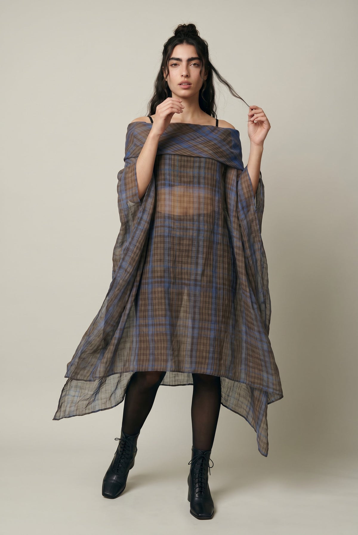 As you Like - 3 Way Style Dress in Mocha Weave - CiceroniDressesPaeony