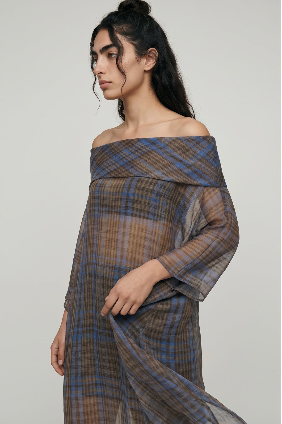 As you Like - 3 Way Style Dress in Mocha Weave - CiceroniDressesPaeony