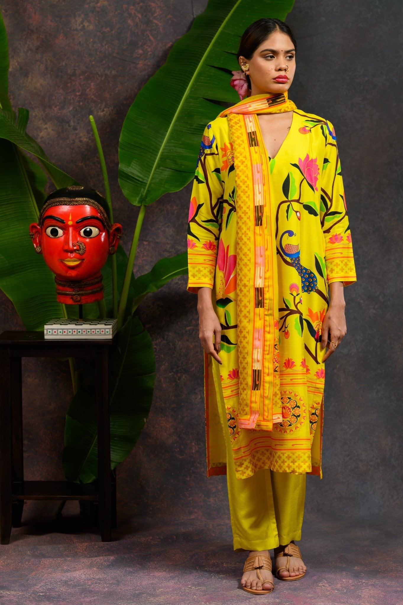 Asawali Yellow Kurta Set - CiceroniKurta SetsPrachi Kamat