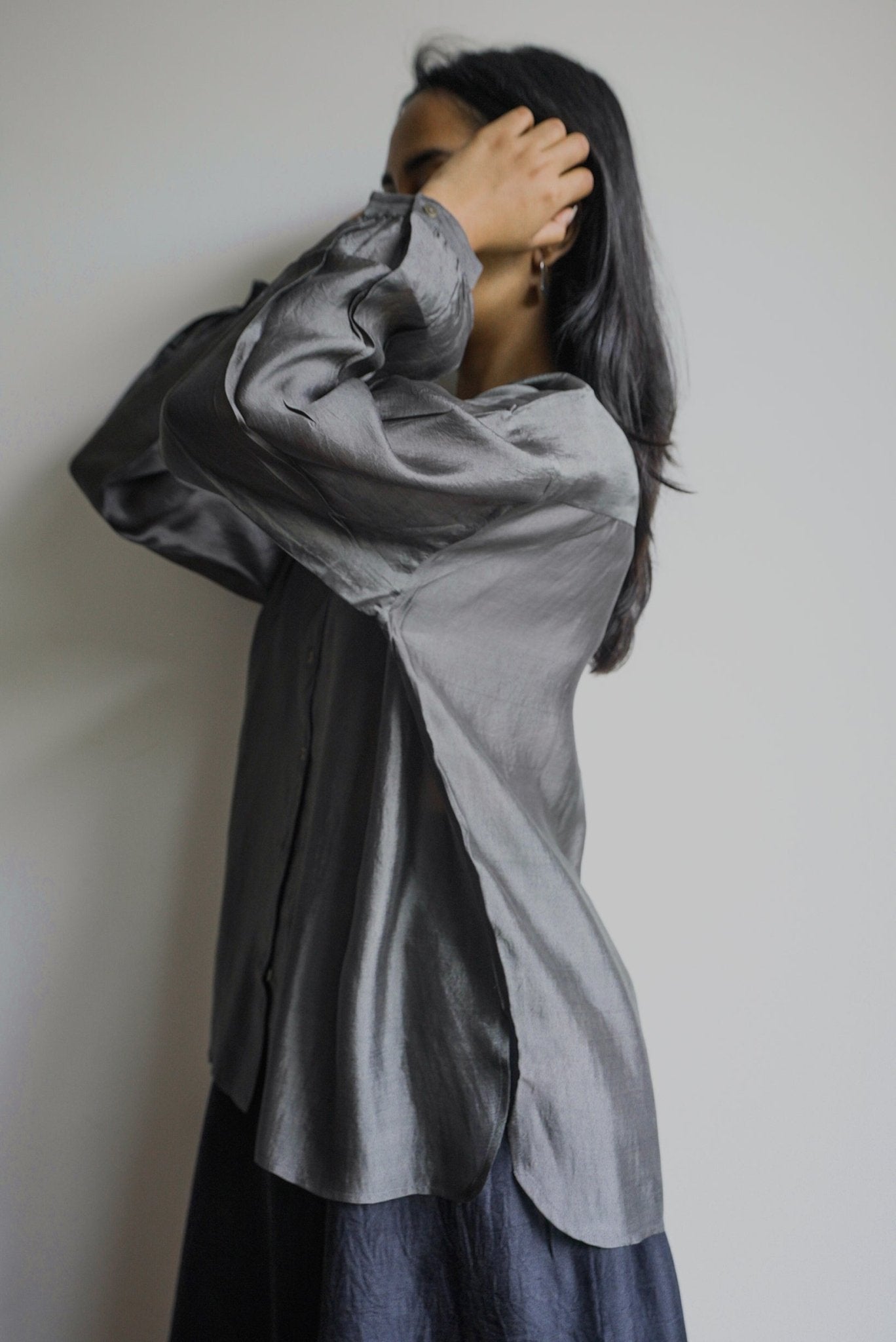 Ash Collarless Shirt - CiceroniWomen Shirtswith N.