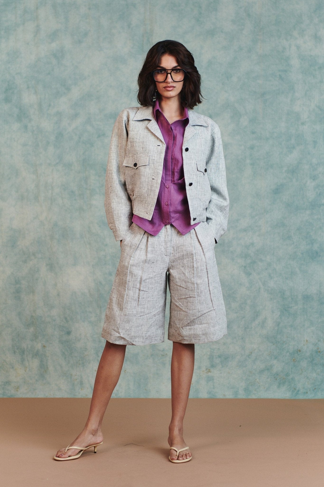 Ash Linen Women's Jorts - CiceroniWomen ShortsSaphed