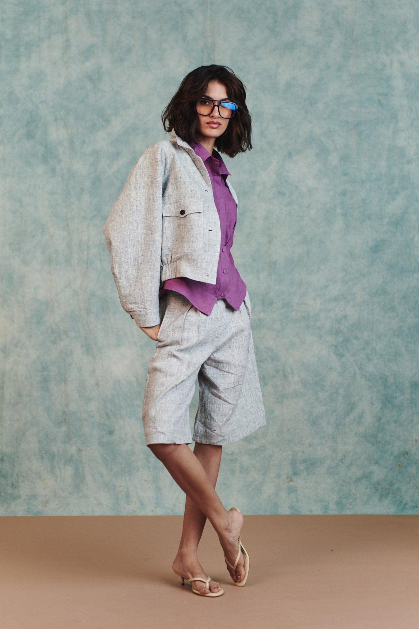 Ash Linen Women's Jorts - CiceroniWomen ShortsSaphed