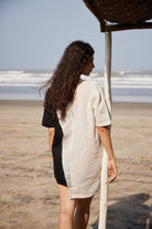 Asymmetric Contrast Dress - CiceroniDressesPriyanca Khanna