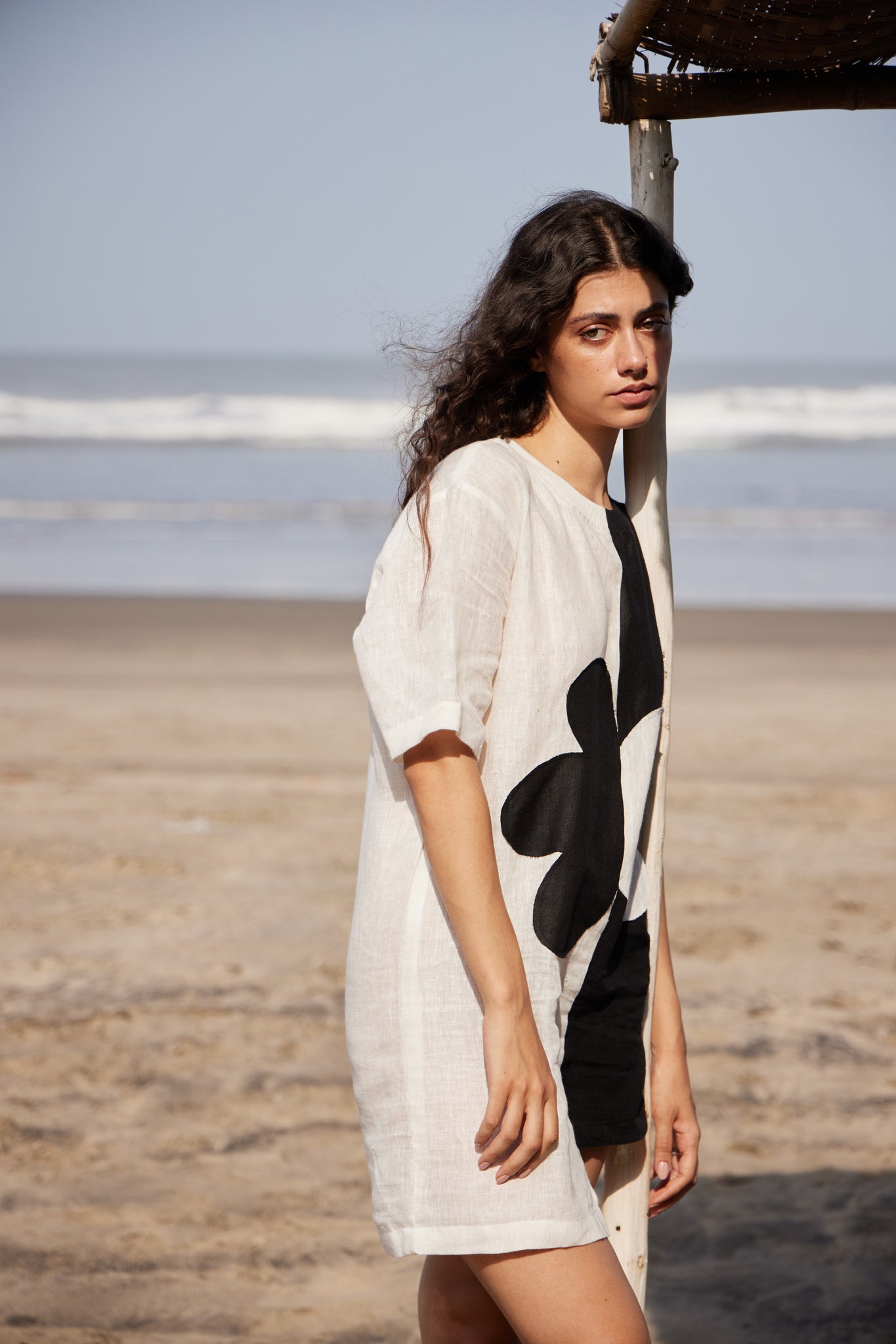 Asymmetric Contrast Dress - CiceroniDressesPriyanca Khanna