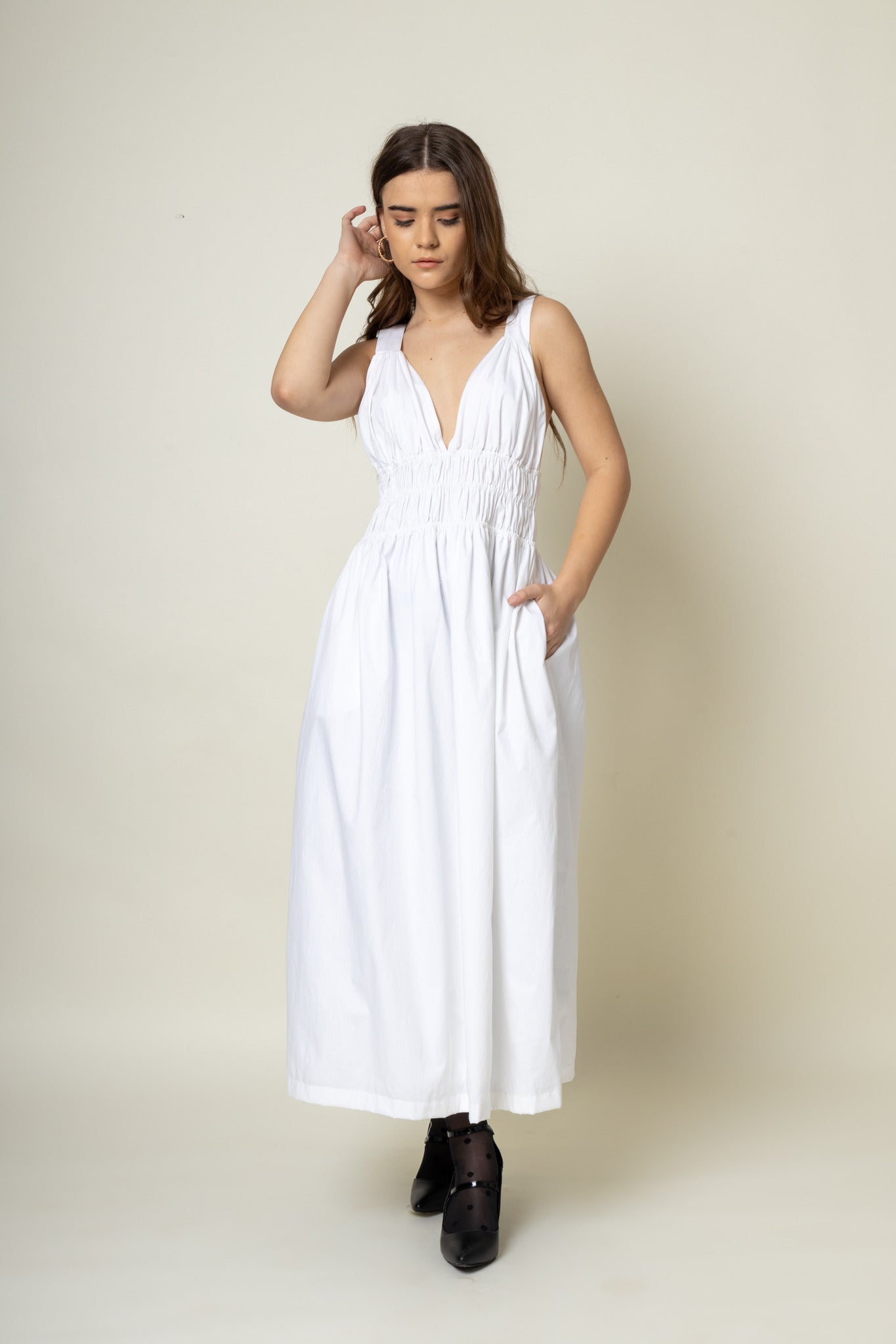 August White Dress - CiceroniDressesDoodlage