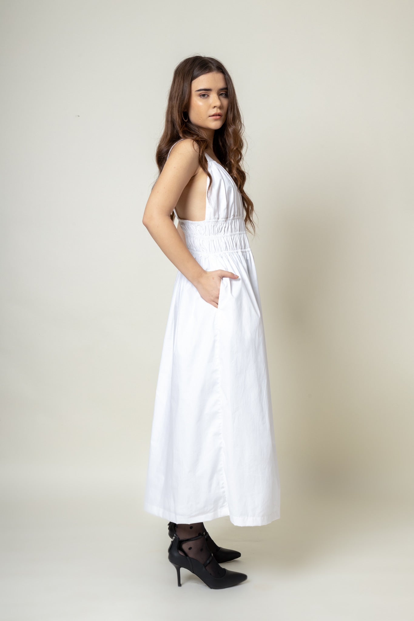 August White Dress - CiceroniDressesDoodlage