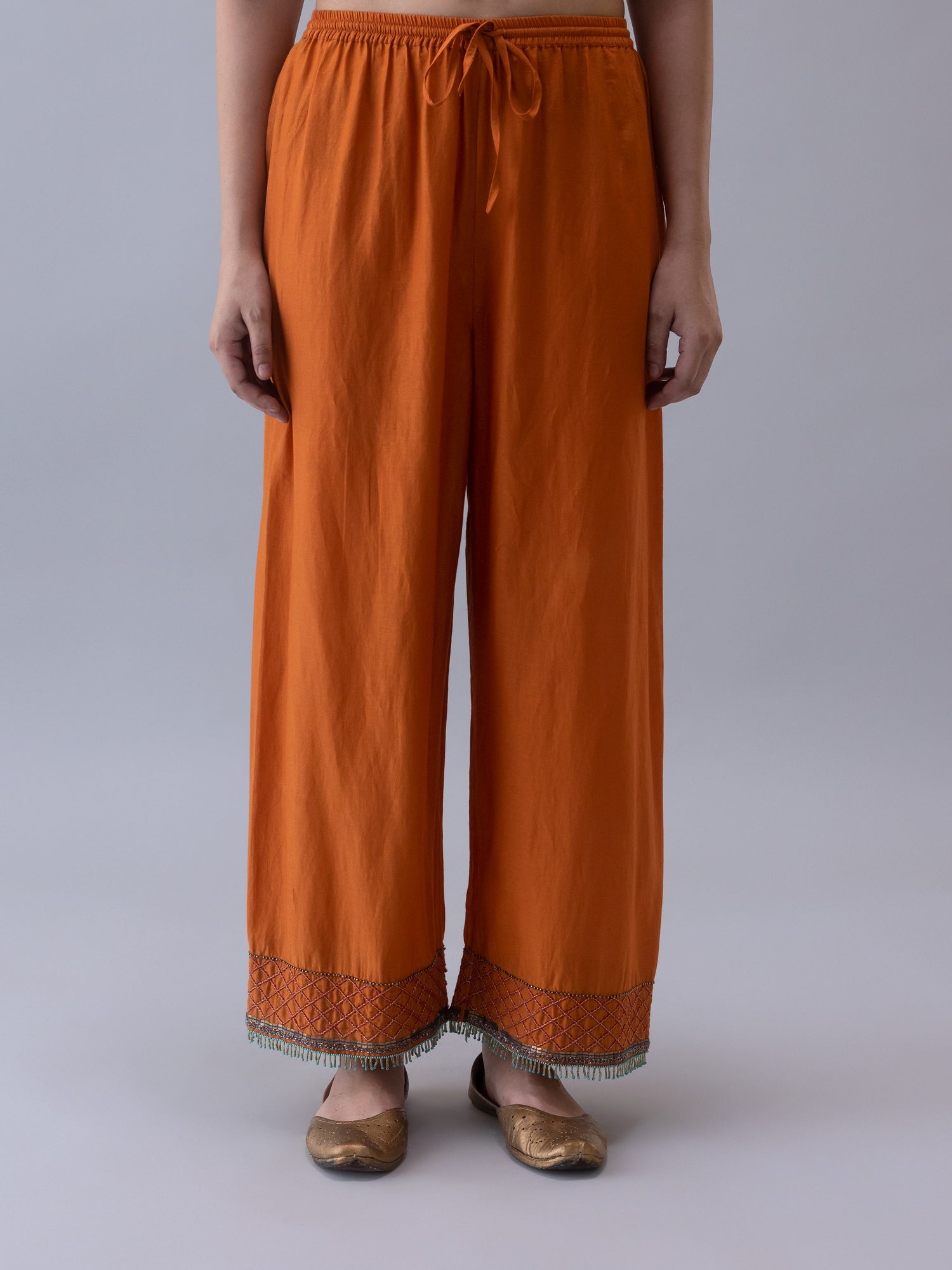 Ava Orange Pyjama - CiceroniWomen PantsShades of India