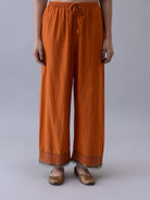 Ava Orange Pyjama - CiceroniWomen PantsShades of India