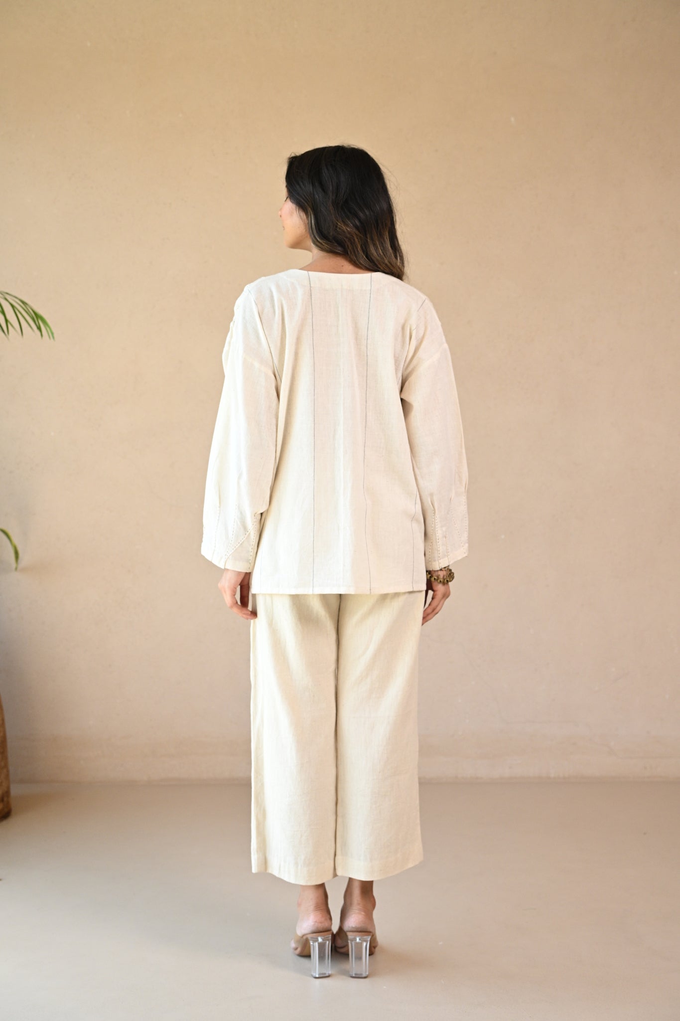 Ava Tunic - Natural White - CiceroniTopsRang by Rajvi