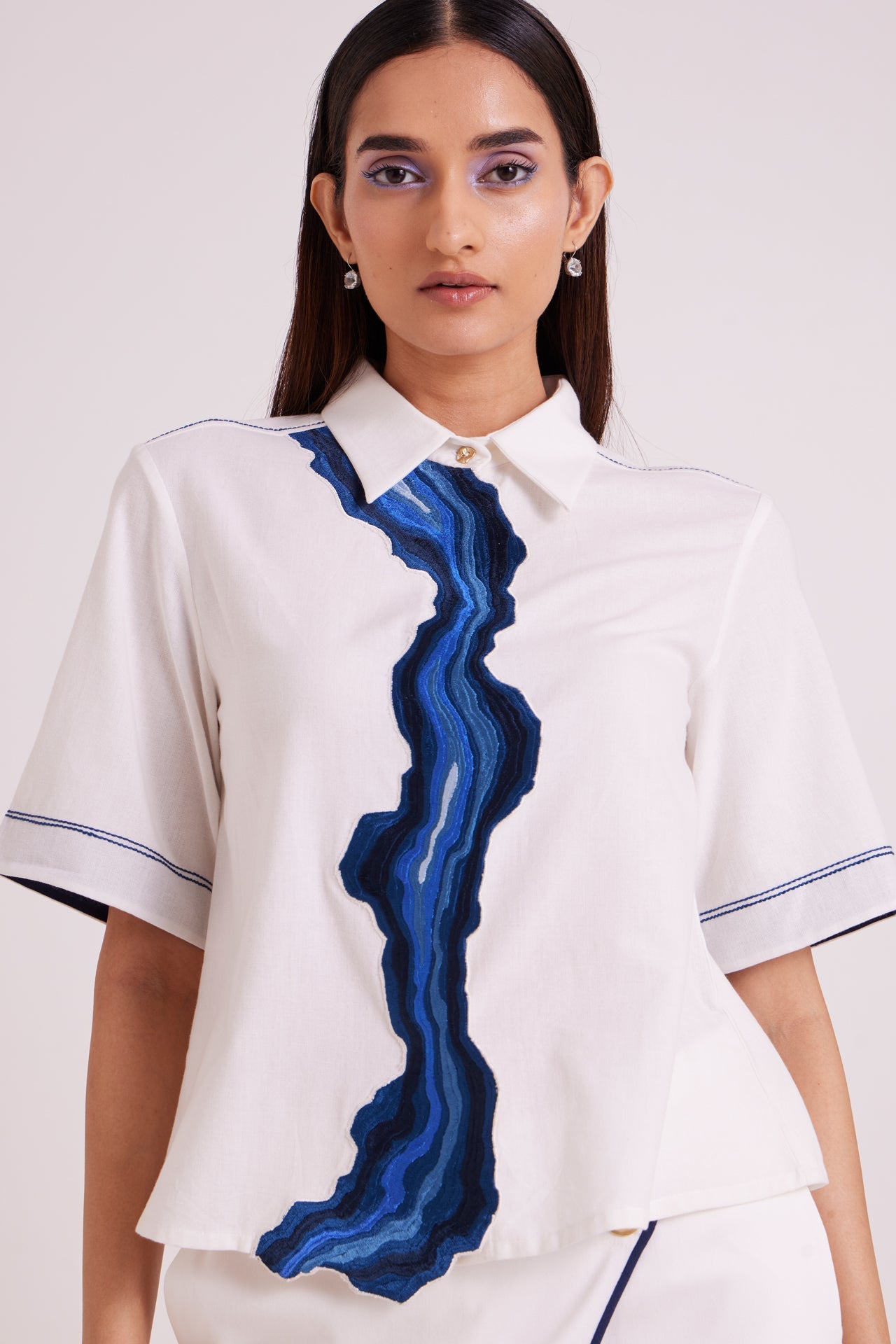 Avisa - Blue Current Co-ord Set - CiceroniCo-ord SetMadder Much