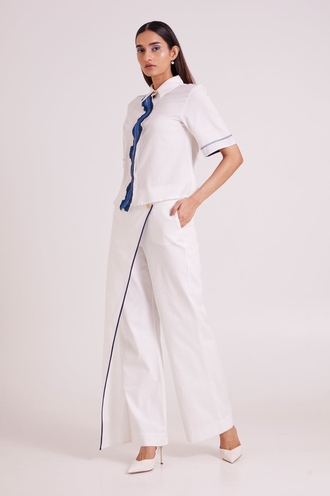 Avisa - Blue Current Co-ord Set - CiceroniCo-ord SetMadder Much