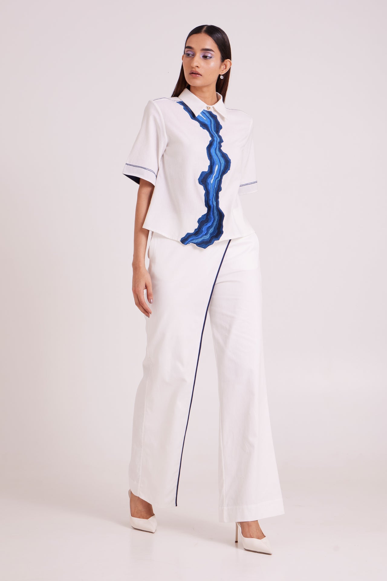Avisa - Blue Current Co-ord Set - CiceroniCo-ord SetMadder Much