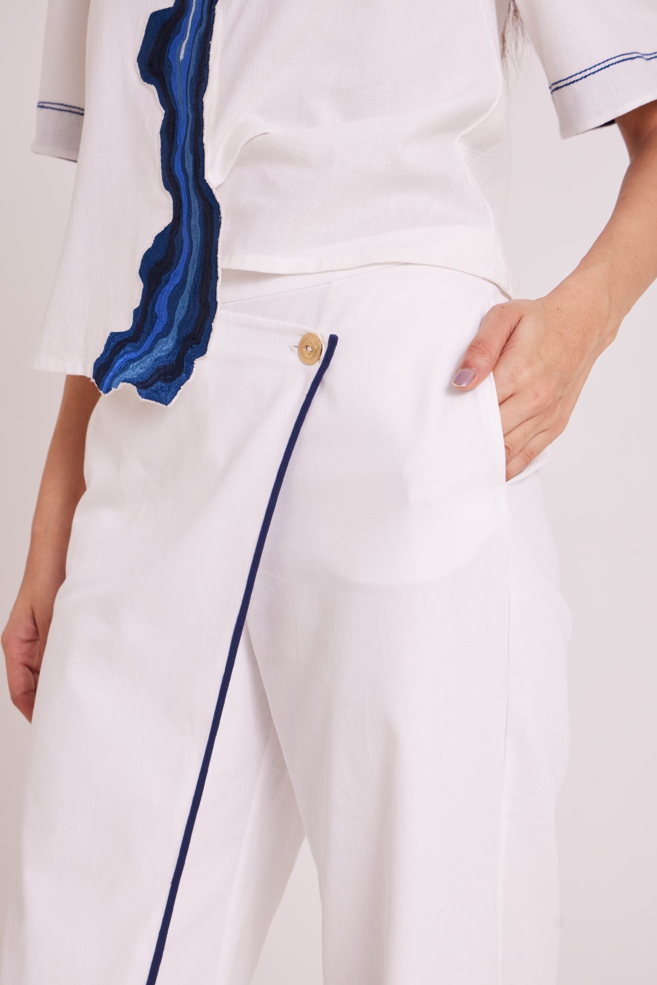 Avisa - Blue Current Co-ord Set - CiceroniCo-ord SetMadder Much
