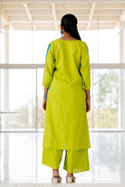 Avocado Azure Box Slit Kurta Set - CiceroniKurta Set, Everyday WearSilai Studio