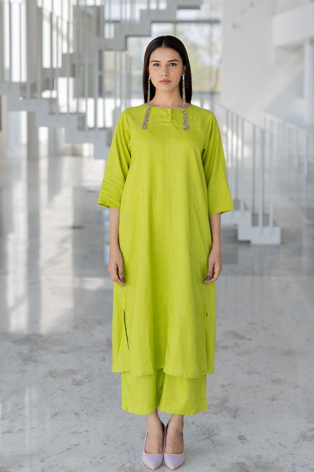 Avocado Green Kurta Set - CiceroniKurta Set, Everyday WearSilai Studio