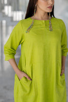 Avocado Green Kurta Set - CiceroniKurta Set, Everyday WearSilai Studio