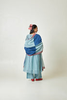 Azure Drift Block printed Kurta Set with Dupatta - CiceroniKurta SetPants and Pajamas