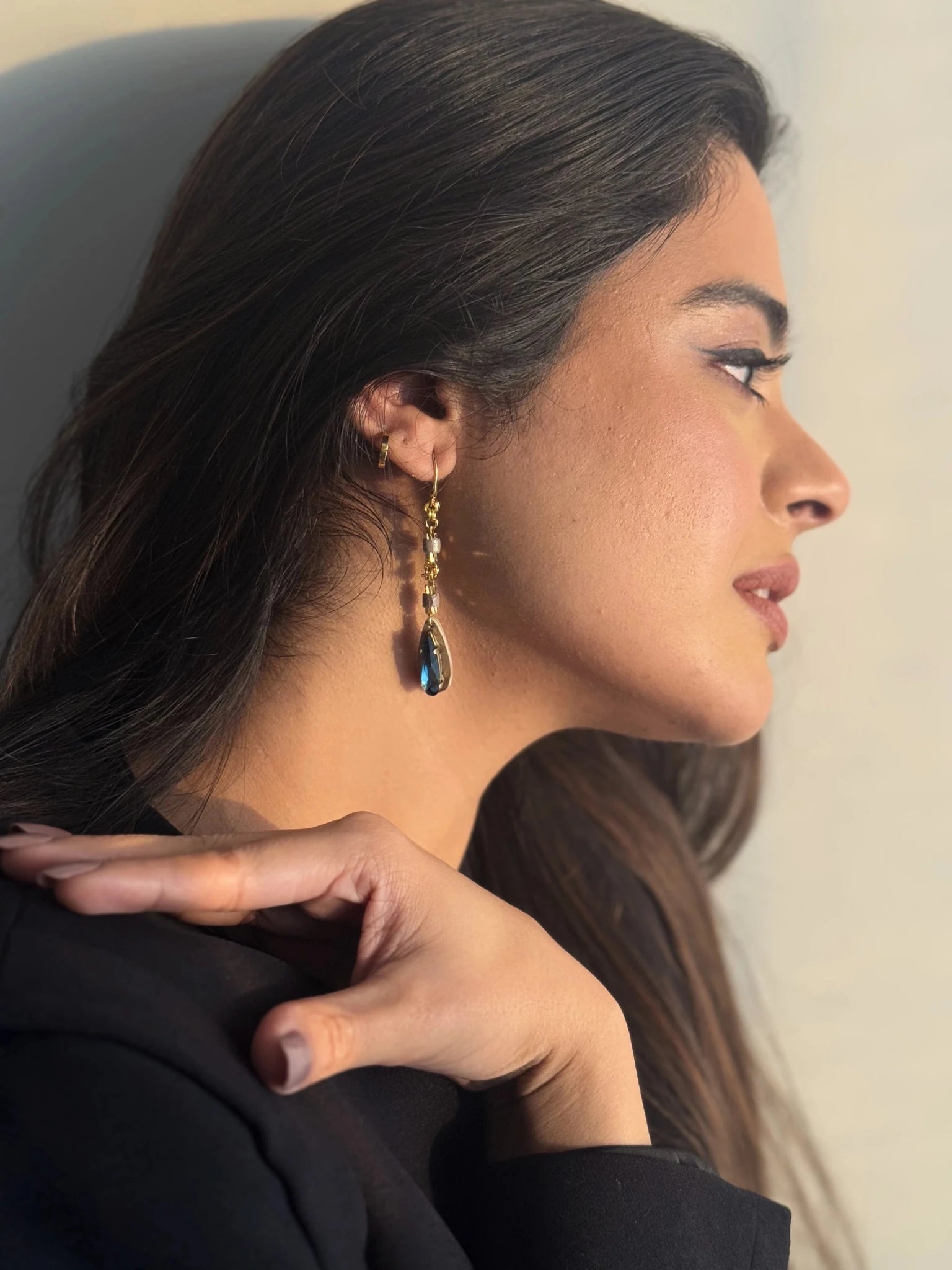 Azure Drop Earrings - CiceroniEarringsNoupelle