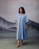 Azure Long Dress - CiceroniDressesGulmohar Calcutta